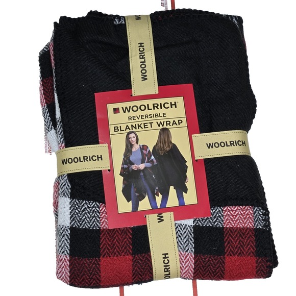 Woolrich Rversible Blanket Wrap One Size Pliad NWT Womens Poncho - Picture 1 of 1